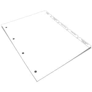 custom printed tab dividers by Intertype publishing and printing
