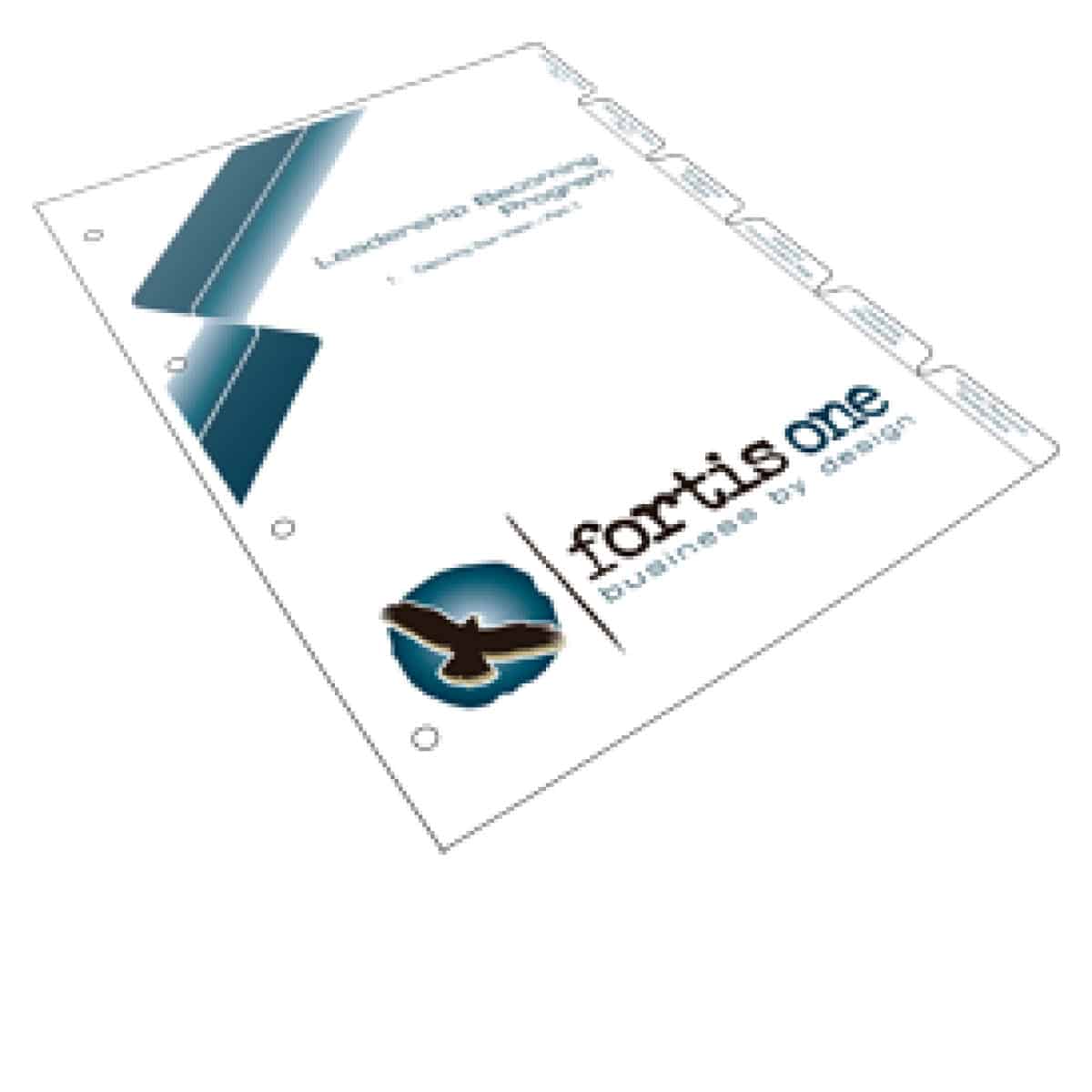 custom printed tab dividers by Intertype publishing and printing