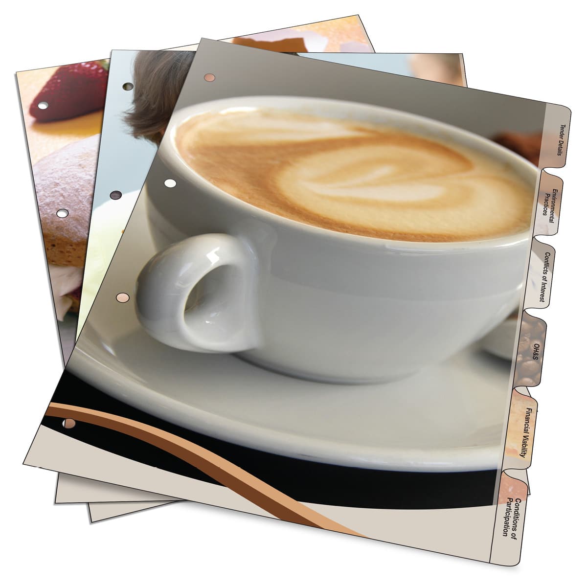 custom printed tab dividers by Intertype publishing and printing
