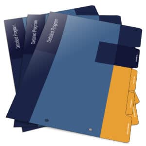 custom printed tab dividers by Intertype publishing and printing