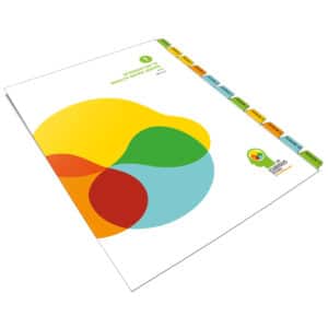 custom printed tab dividers by Intertype publishing and printing