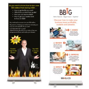Intertype publish and print provide great looking pull up banners
