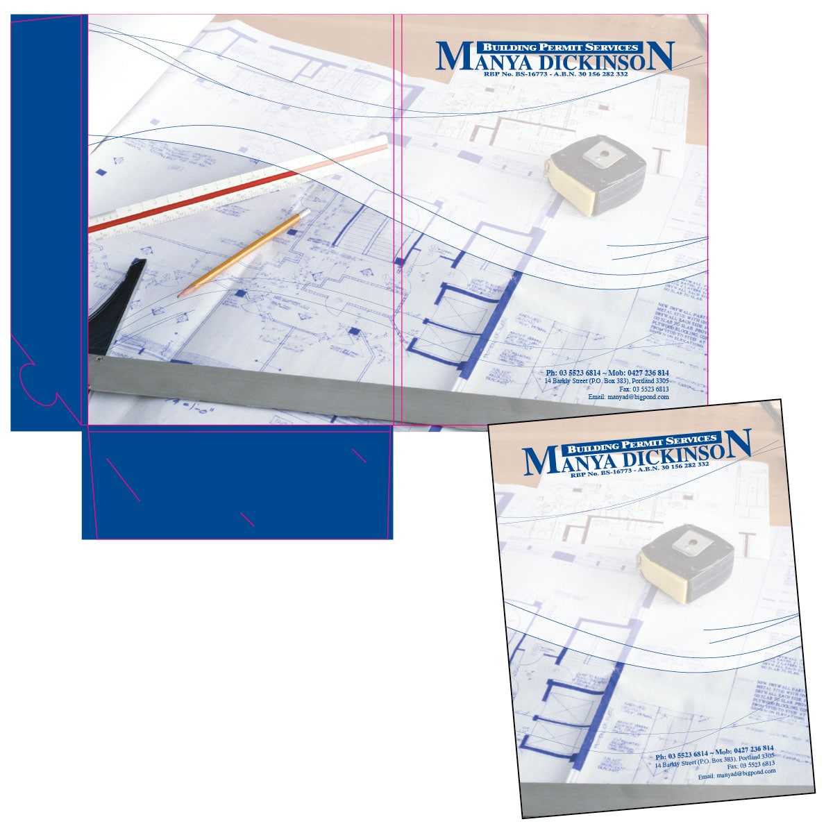 Another environmentally friendly presentation folder from Intertype Publish and Print