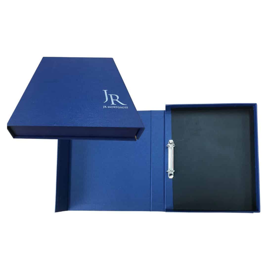 Custom ring binder boxes by Intertype publish and print