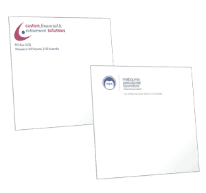 Digital print envelope example