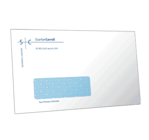Digital print envelope example