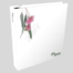 White property handover ring binder with a floral design and the text "MyHome" on the cover.