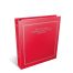 A red binder labeled 'Self Managed Superannuation Fund Register' featuring a simple design with a silver border.