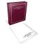 A burgundy binder labeled 'Self Managed Superannuation Fund Register' with an open section displaying its contents and tabbed dividers.